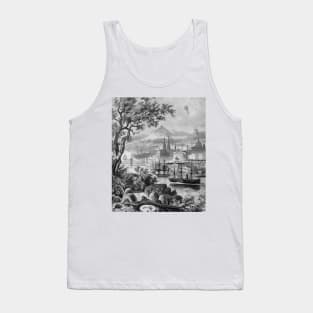 Boats and forests in the old city Tank Top